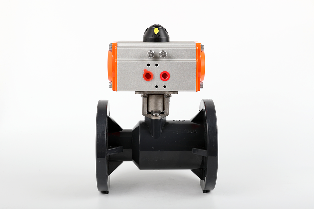 余江气动法兰一体球阀